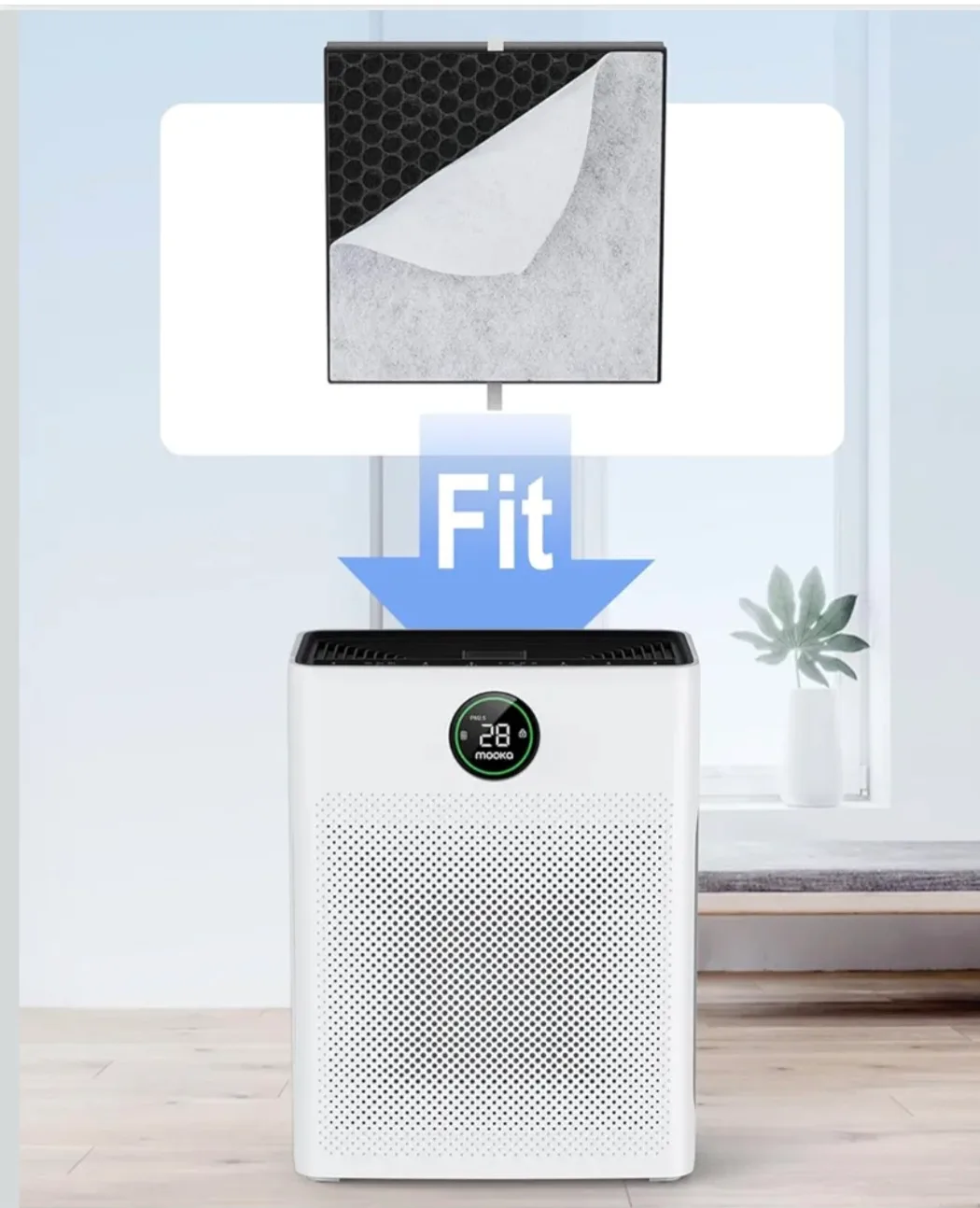 MOOKA PR1 Air Purifier Filter Replacement image indicator(4)
