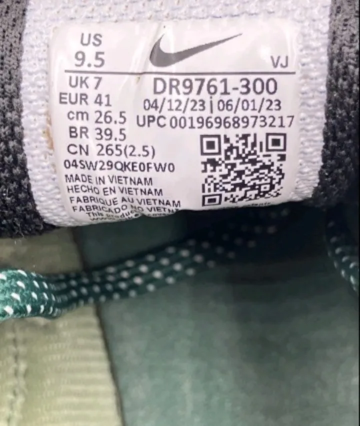 Nike Tech Hera Shoes DR9761-300-Oil Green Size 9.5 image indicator(7)