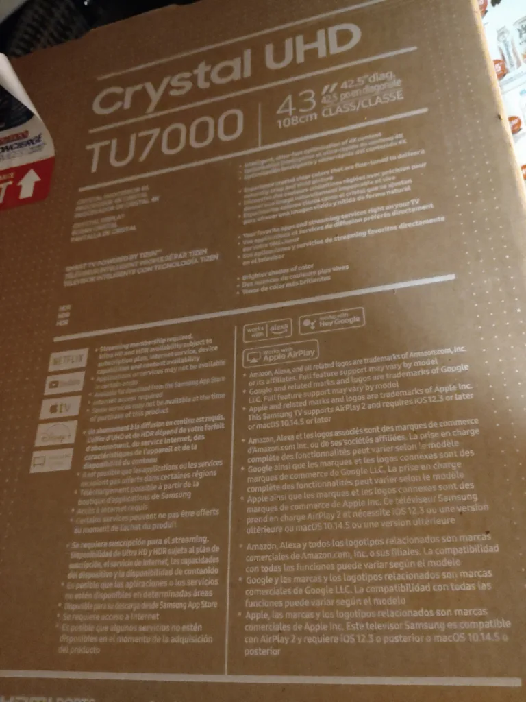 Samsung TU7000 43" Crystal UHD TV image indicator(5)