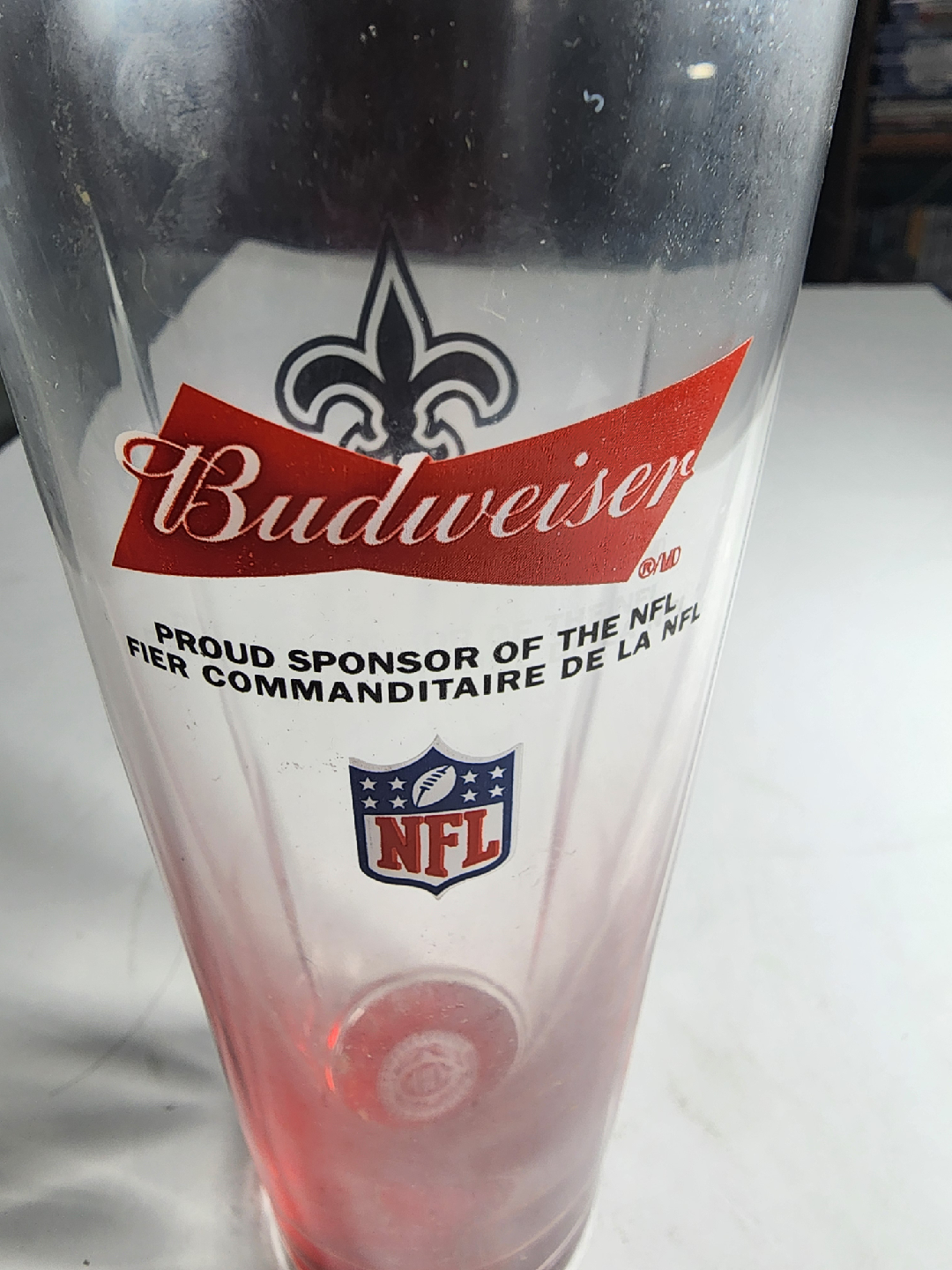 Budweiser New Orleans Saints NFL Pint Glass