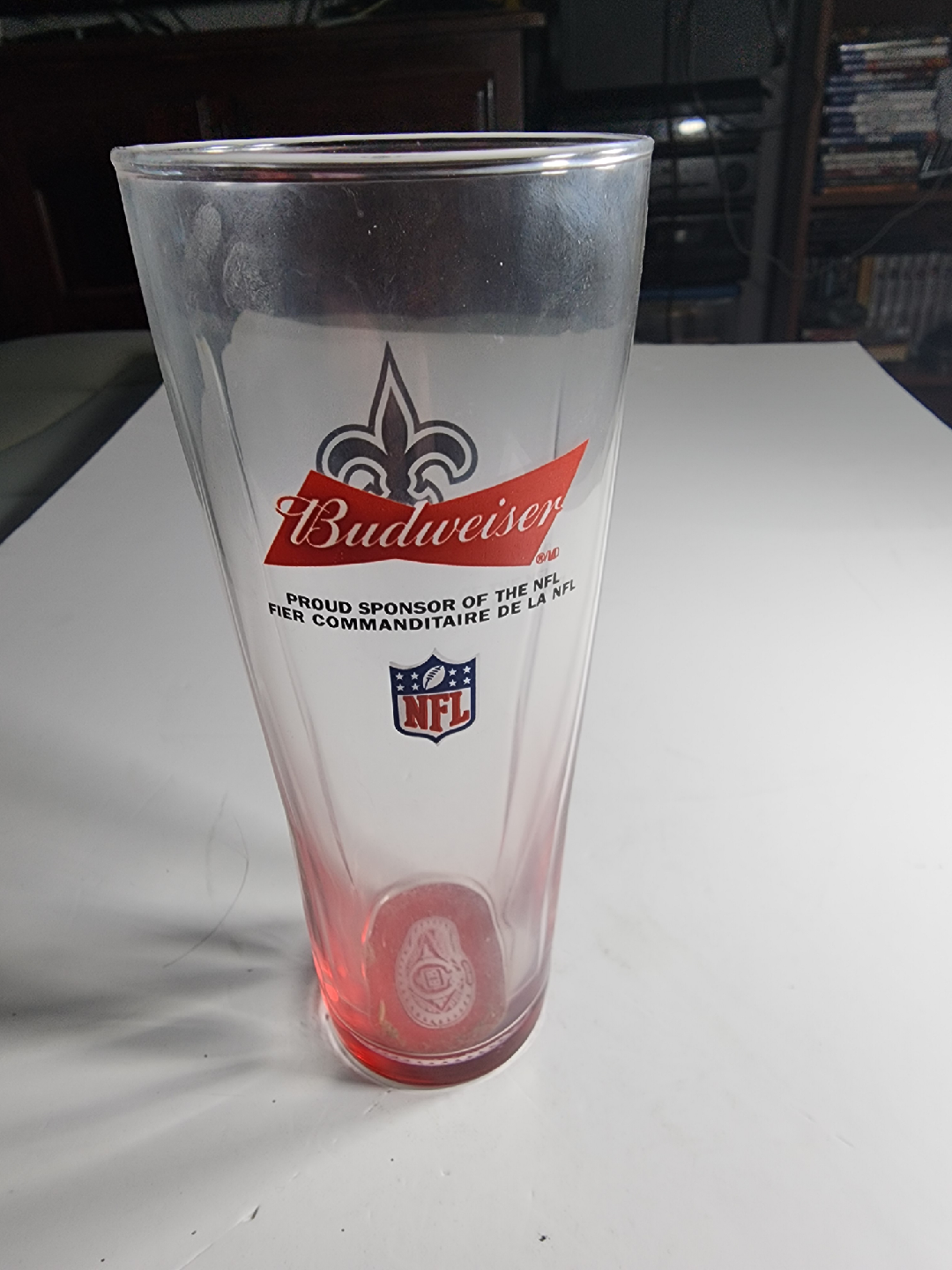 Budweiser New Orleans Saints NFL Pint Glass - photo 2