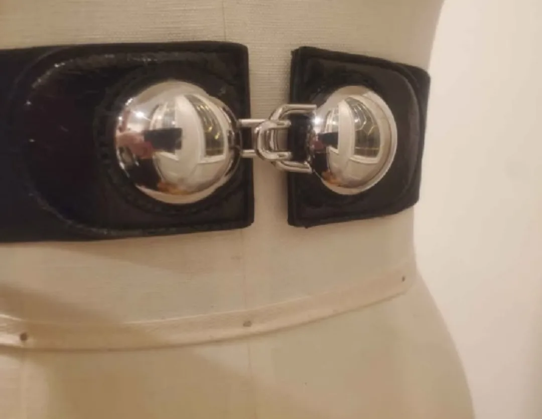 Women's fashion stretchy wide belt image indicator(3)