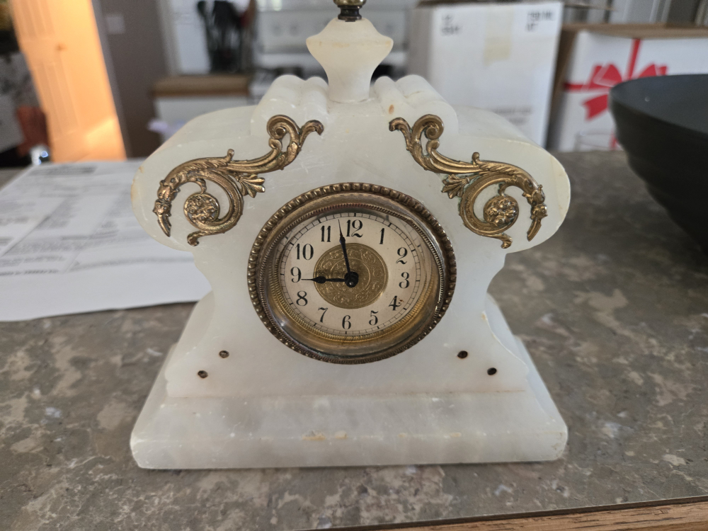 Vintage Marble Mantle Clock