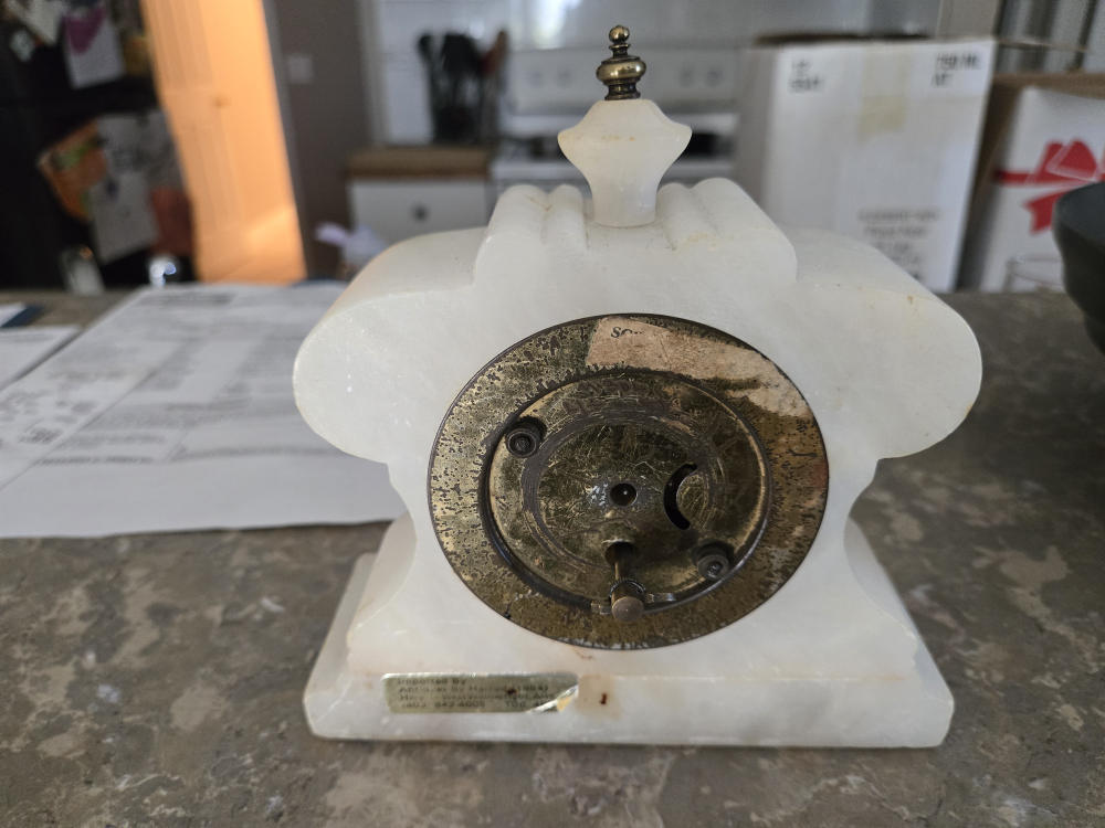 Vintage Marble Mantle Clock - photo 2