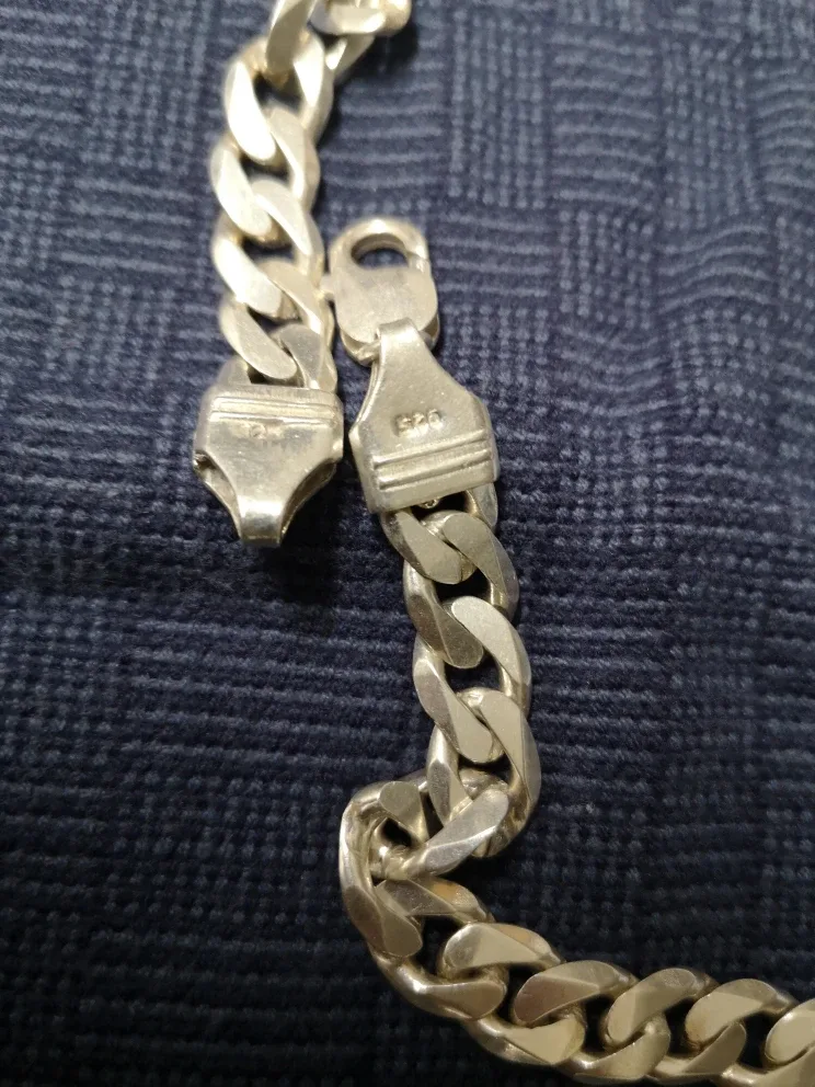 Sterling Silver Curb Chain Necklace image indicator(4)