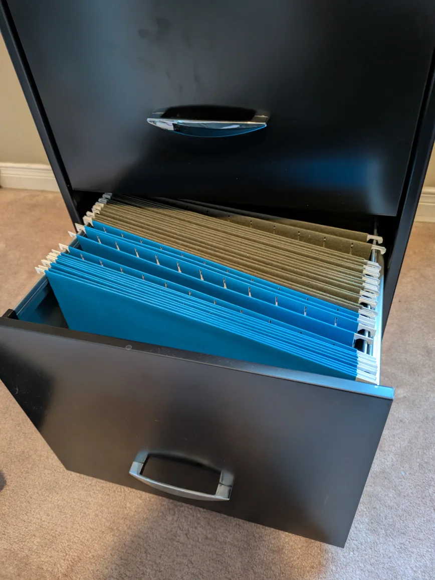 Black 3-Drawer Filing Cabinet image indicator(2)