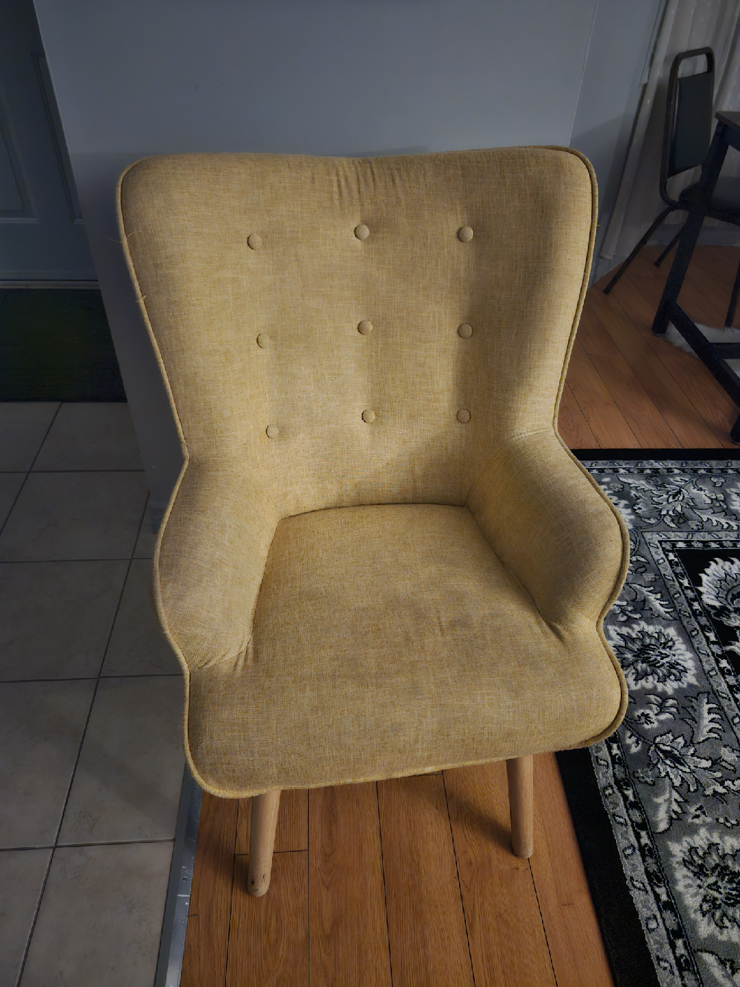 Yellow Accent Chair - photo 4