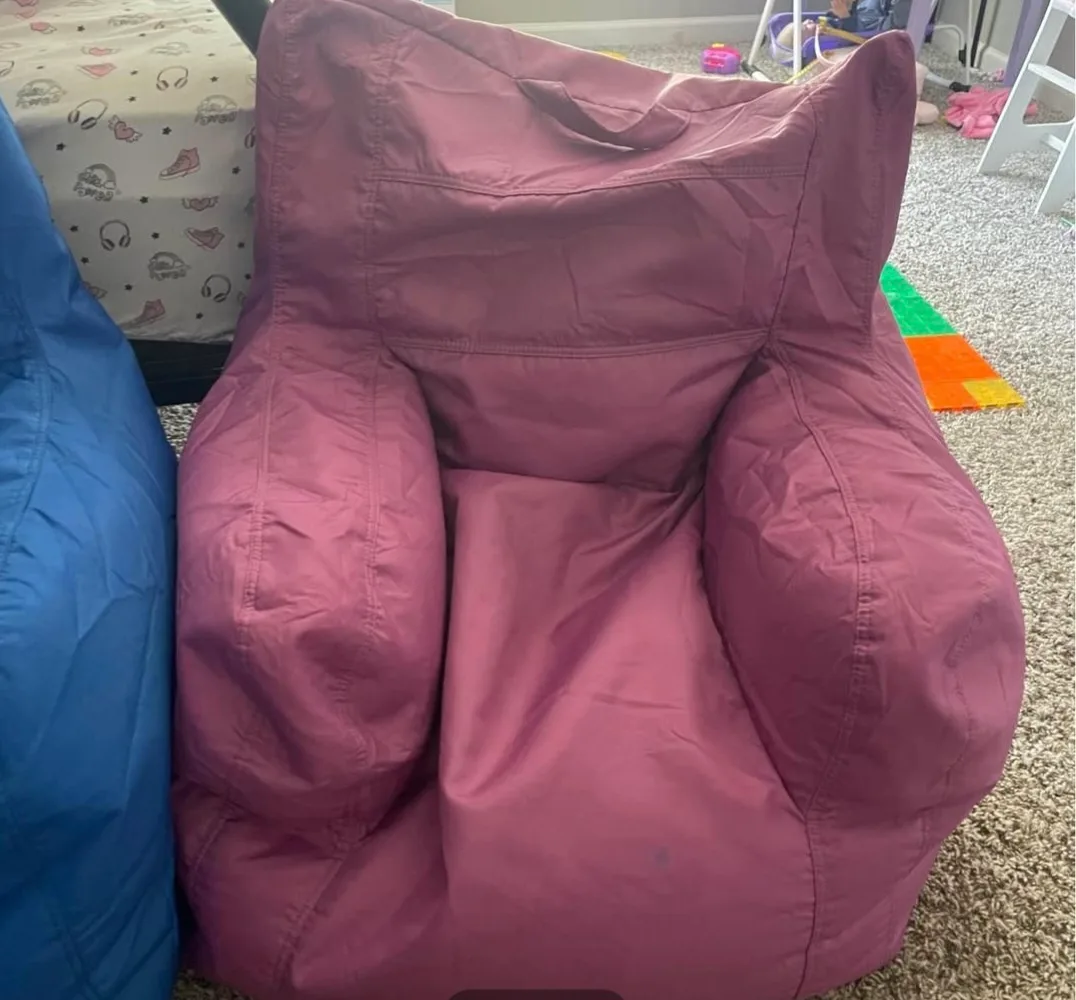 Big Joe Beanbag Chair - Blue and Pink. image indicator(2)