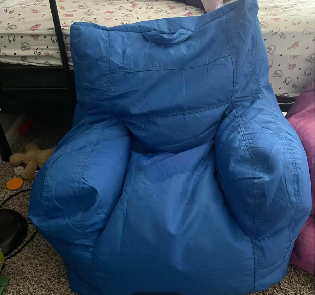 Big Joe Beanbag Chair - Blue and Pink. image indicator(3)