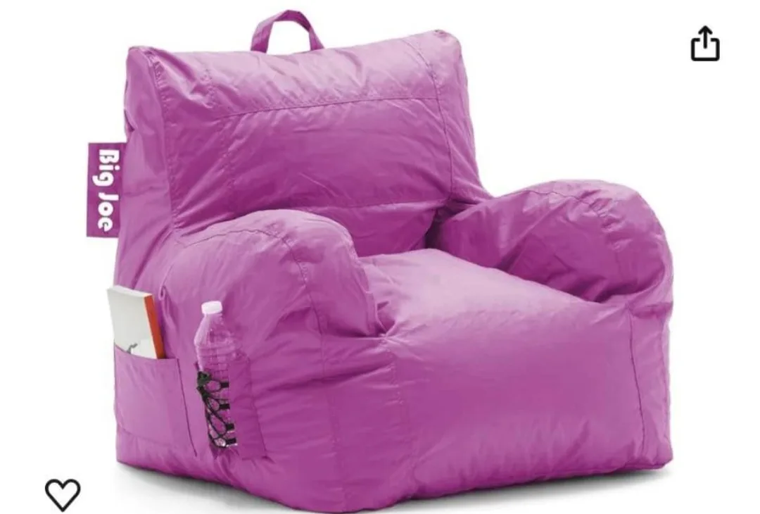 Big Joe Beanbag Chair - Blue and Pink. image indicator(4)