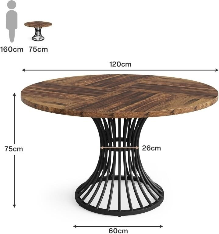 Tribesigns Round Dining Table - photo 2