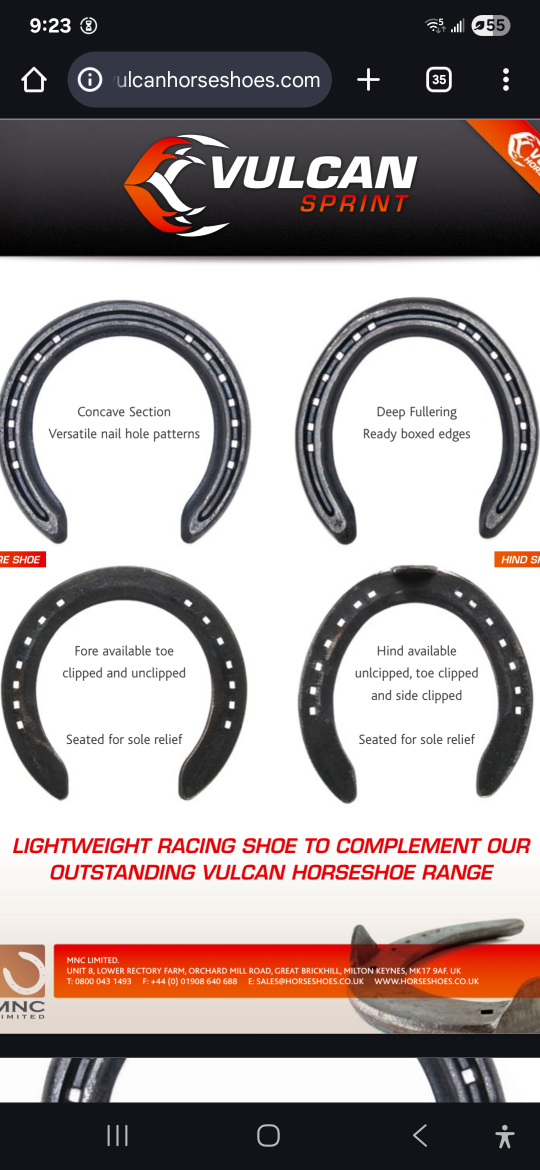 Vulcan Sprint Horse Shoes,4pc, new - photo 4