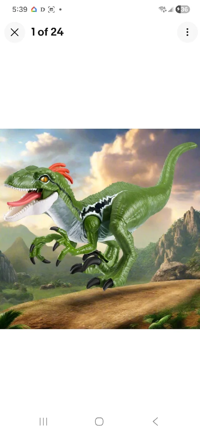 Robo Alive Dino Action Raptor by ZURU image indicator(8)