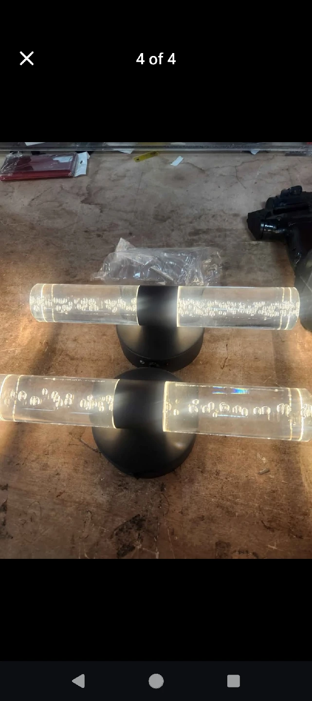 2 pack wireless wall scones/lights - photo 2