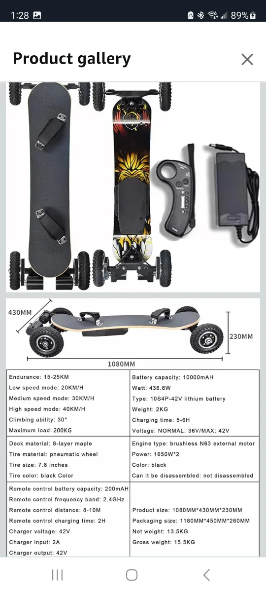 Electric Skateboard image indicator(4)