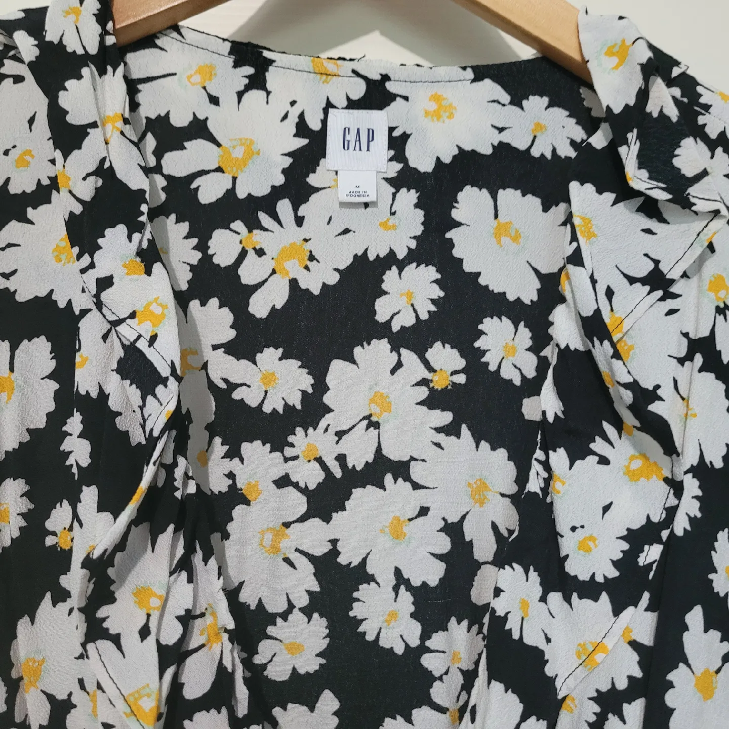 GAP Floral Wrap Blouse - Size M