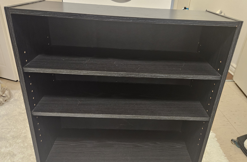 Black Wooden Bookcase
