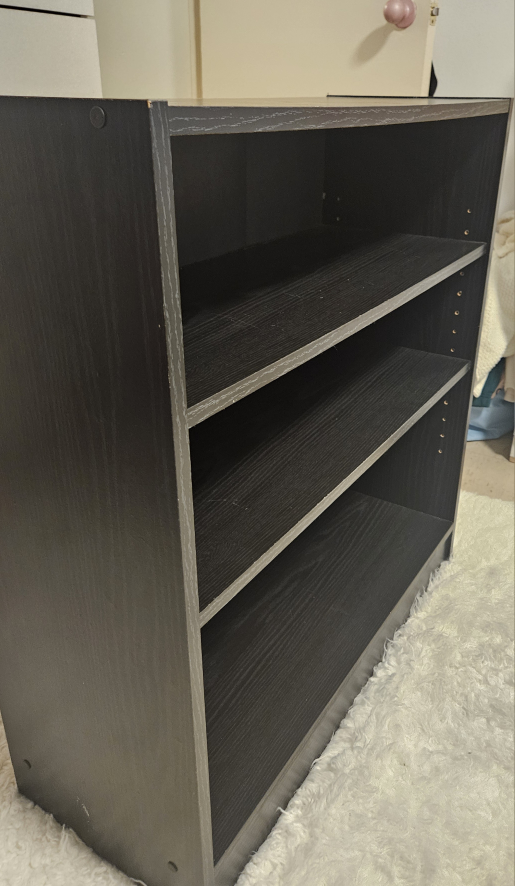 Black Wooden Bookcase - photo 2
