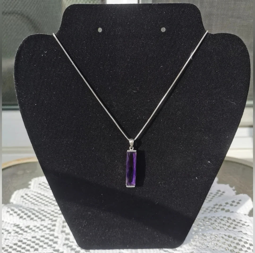 Gem Stone Sterling Silver Necklace image indicator(2)