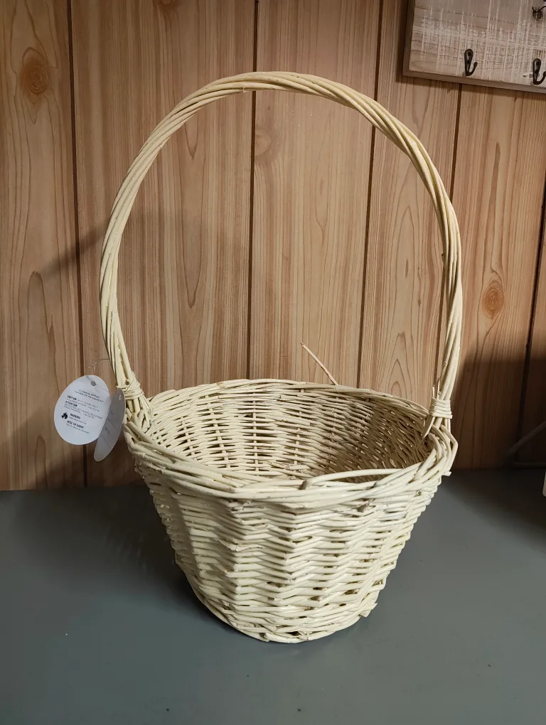 Wicker Storage Basket - Cream Colour thumbnail