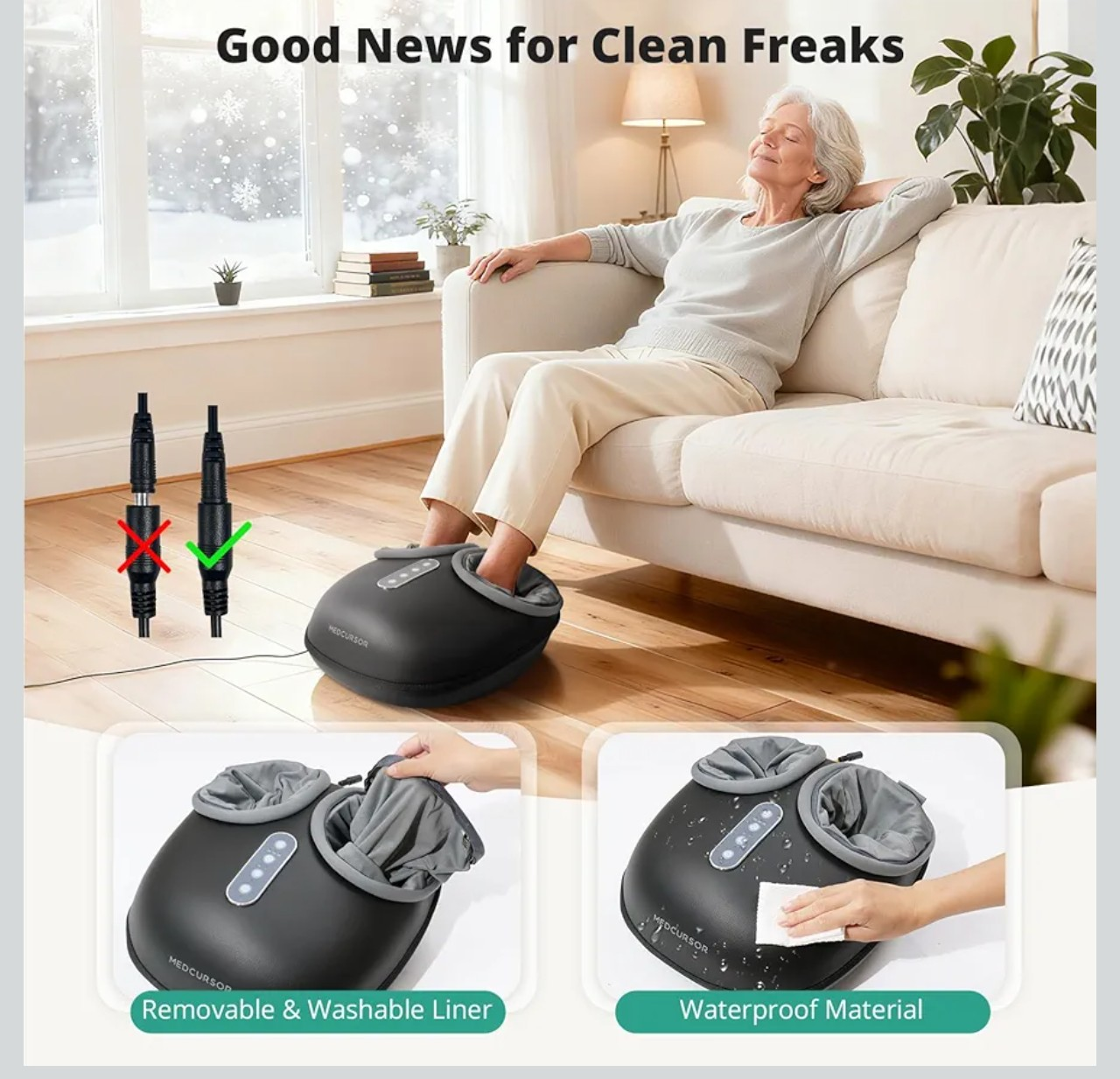 Medcursor Shiatsu Foot Massager with Heat - photo 4