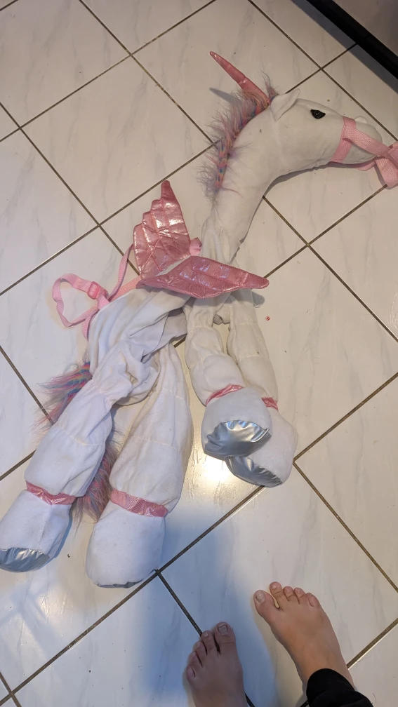Plush Unicorn with Wings Halloween costume