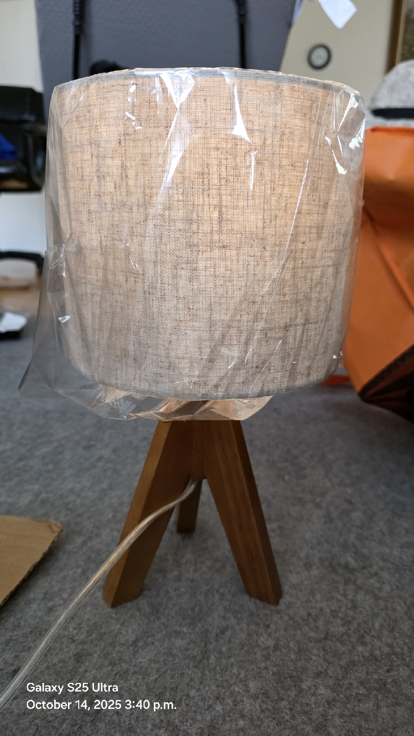 EDISHINE Tripod Table Lamp - Linen Beige - photo 2