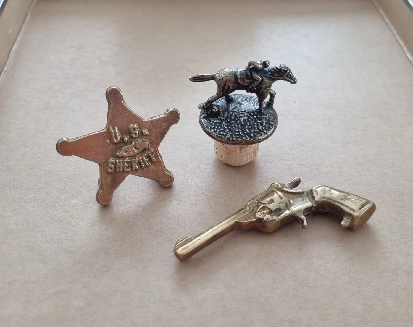 Vintage brass Figurine Lot, collectible image indicator(5)