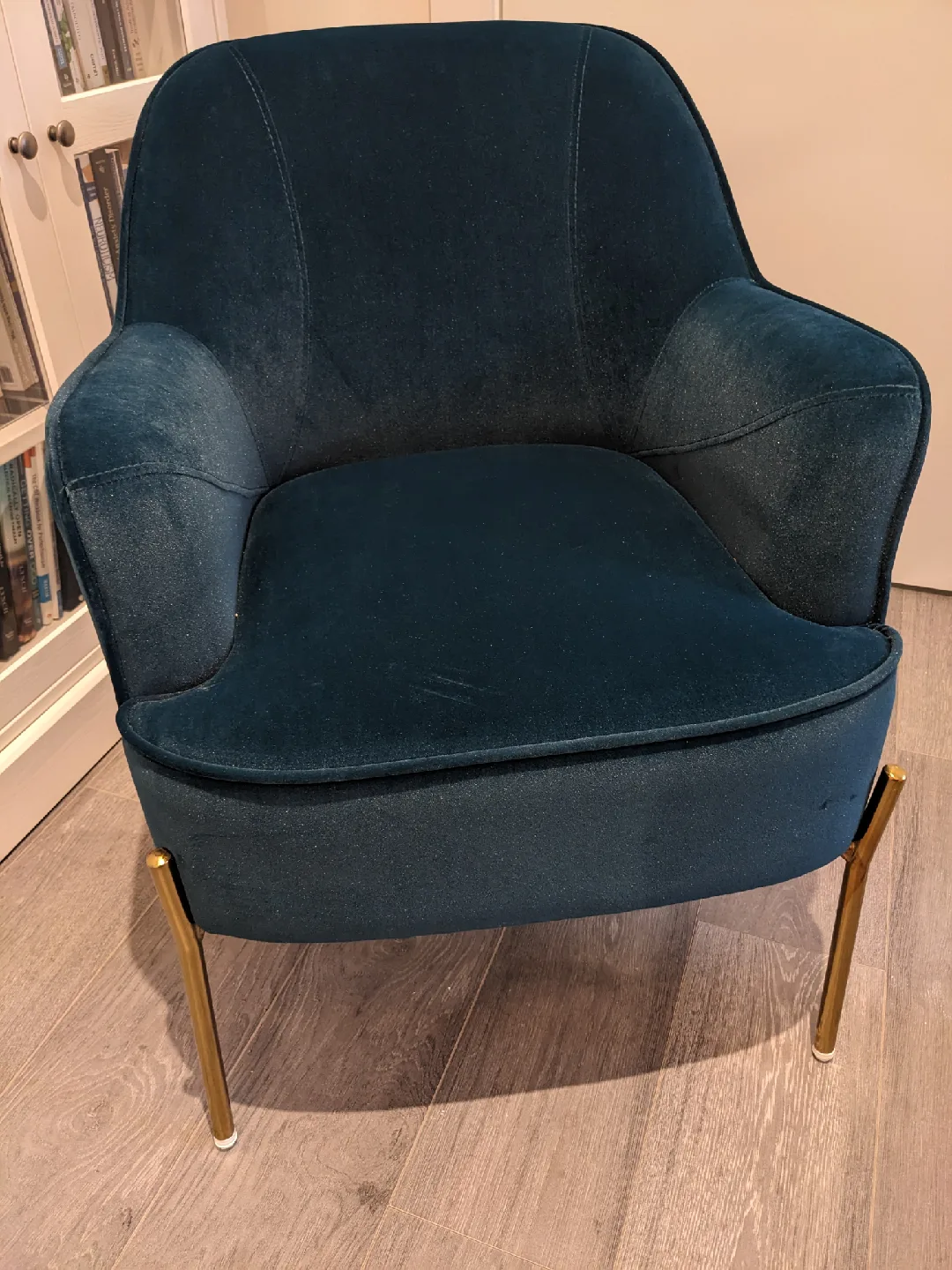 Teal Velvet Accent Chair image indicator(3)