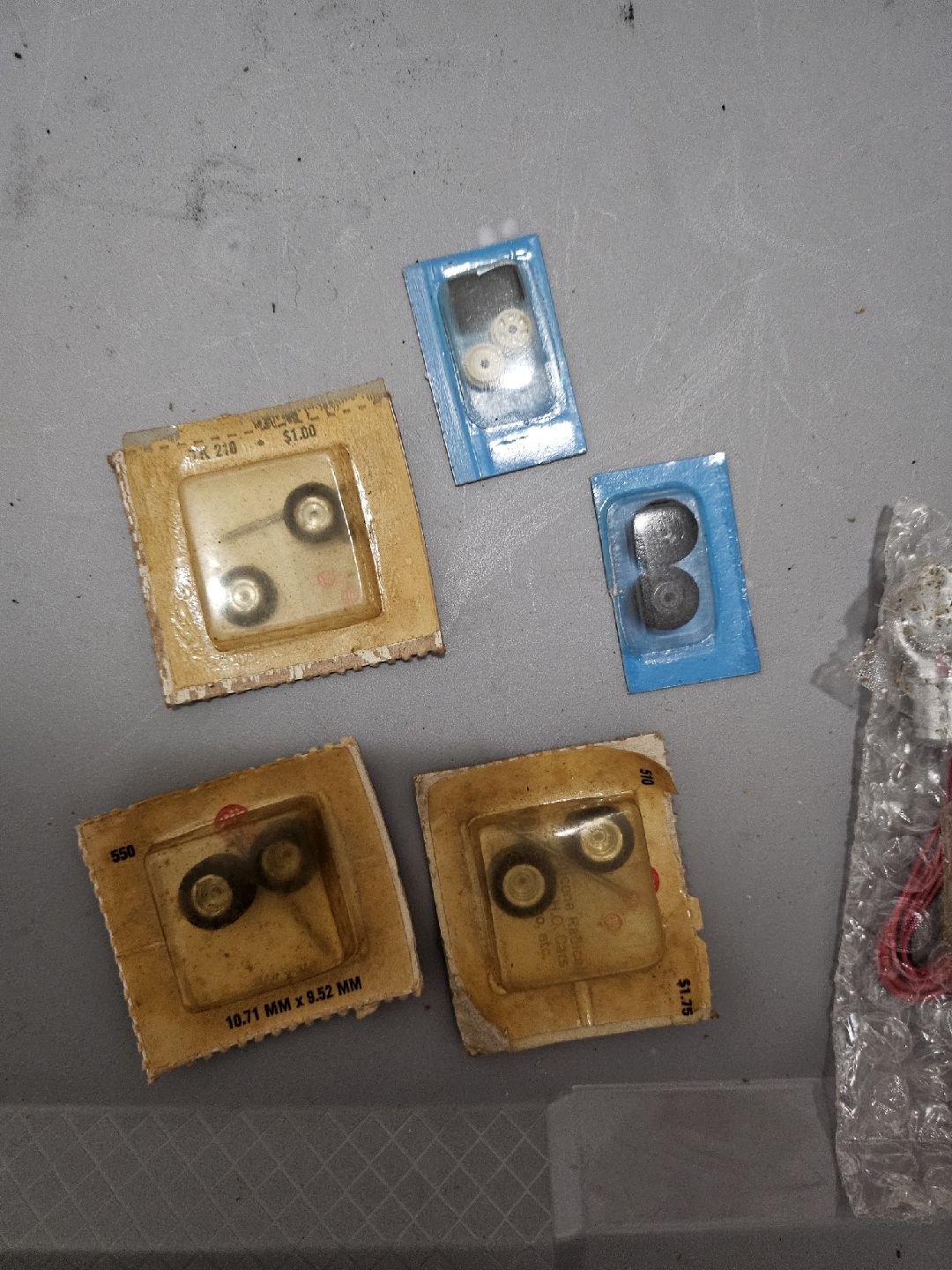 AJ'S HO SCALE ALUMINUM WHEELS/TIRES