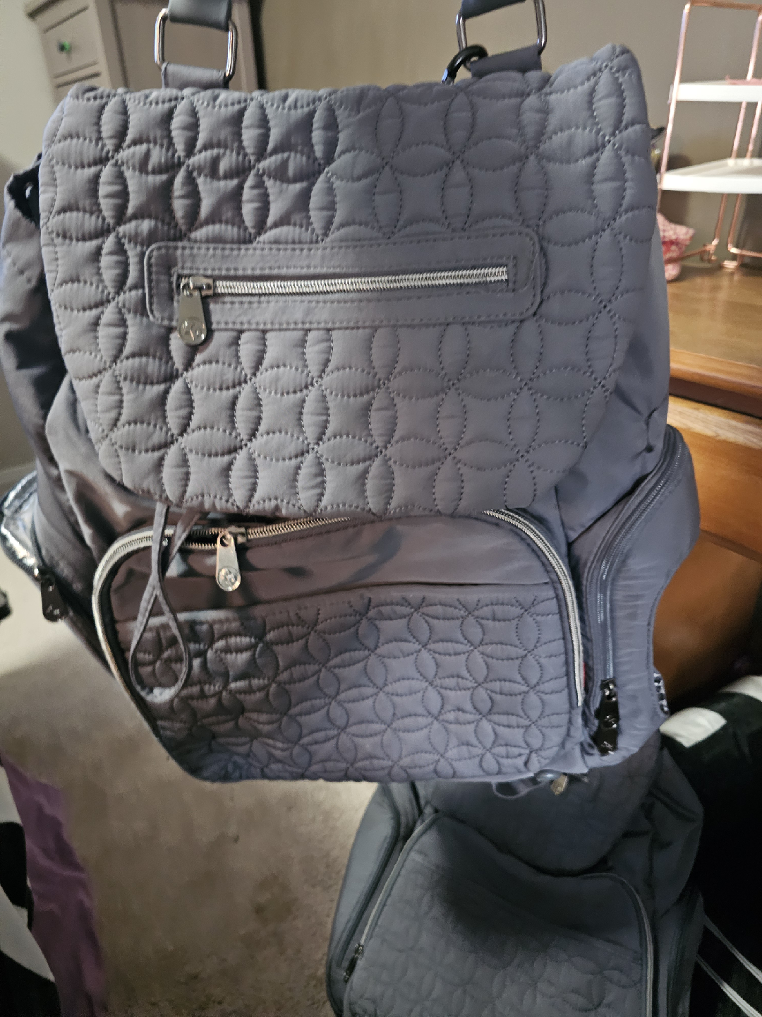 Petunia Pickle Bottom Backpack Diaper Bag - Grey - photo 2