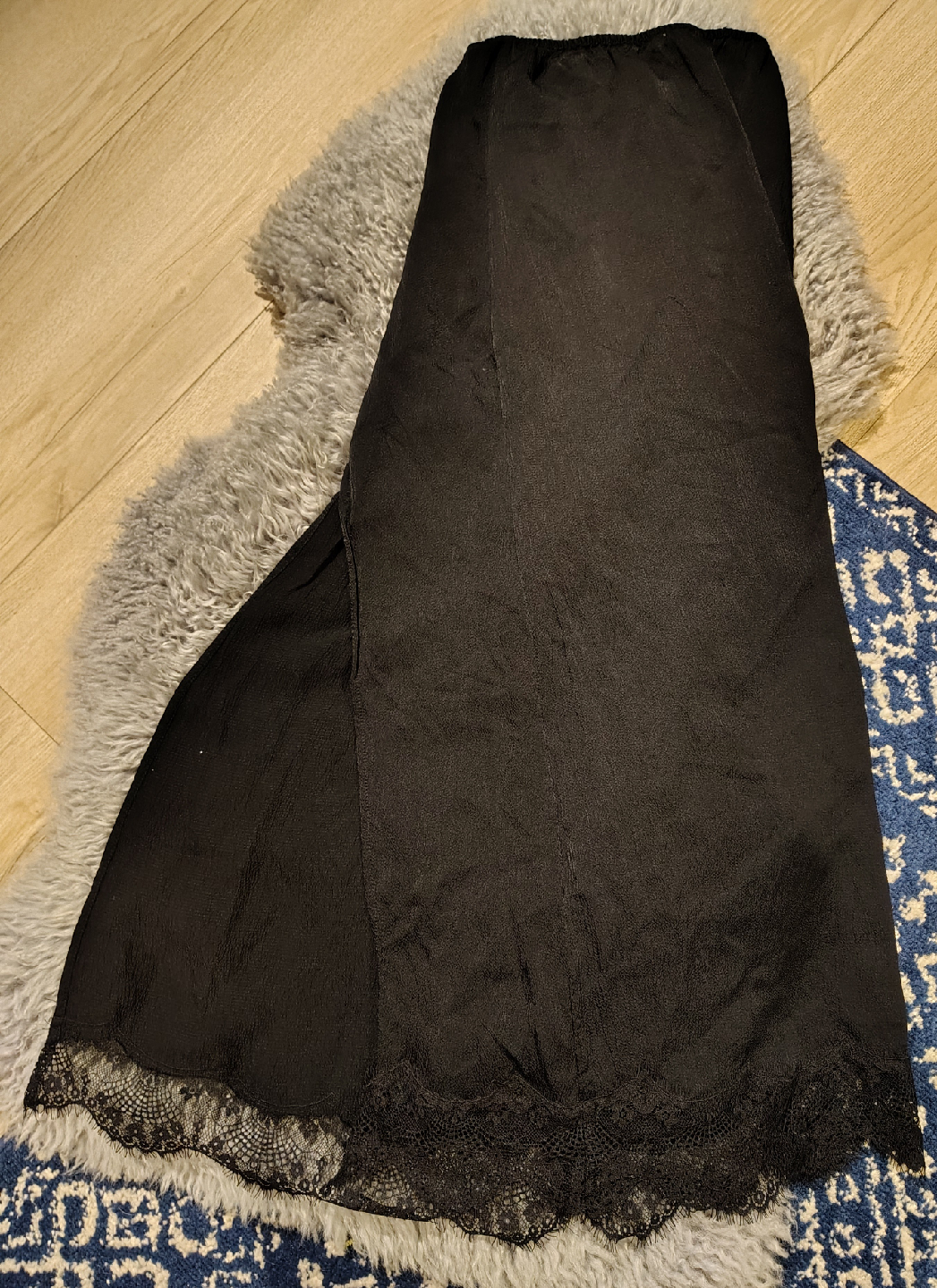 Aerie Black Lace Trim Skirt - Size XS