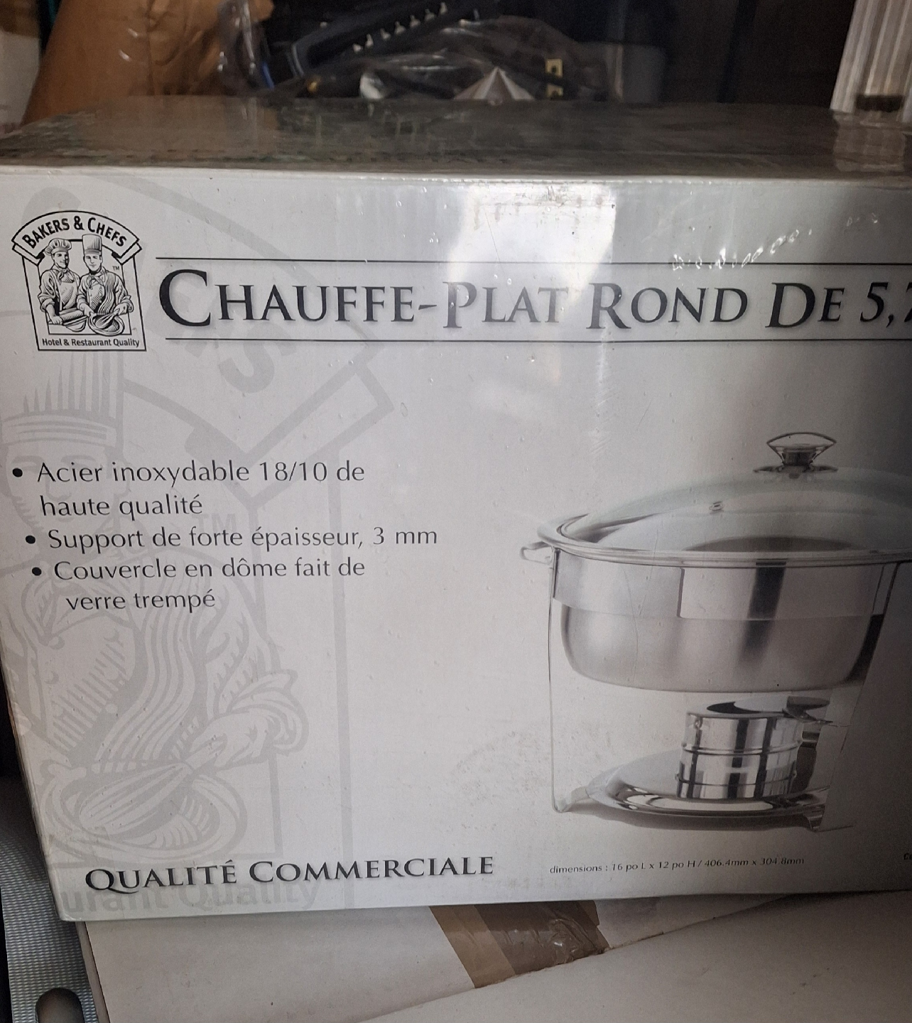 Bakers & Chefs 5 Quart Round Chafing Dish - photo 2