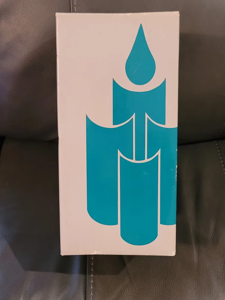 Vintage Avon Moon & Stars pyramid tea light image indicator(2)