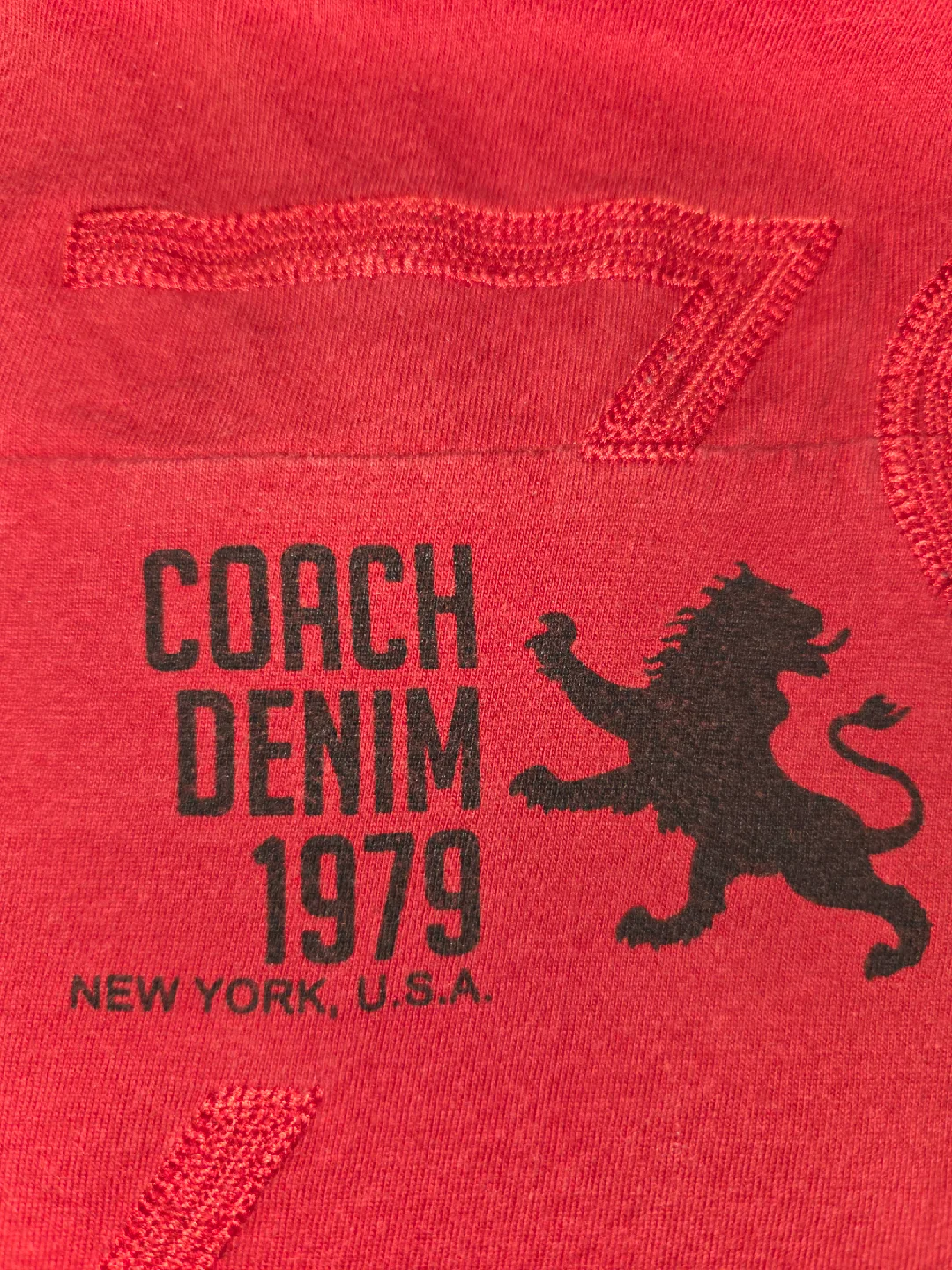 Coach Denim 1979 Red T-Shirt image indicator(2)