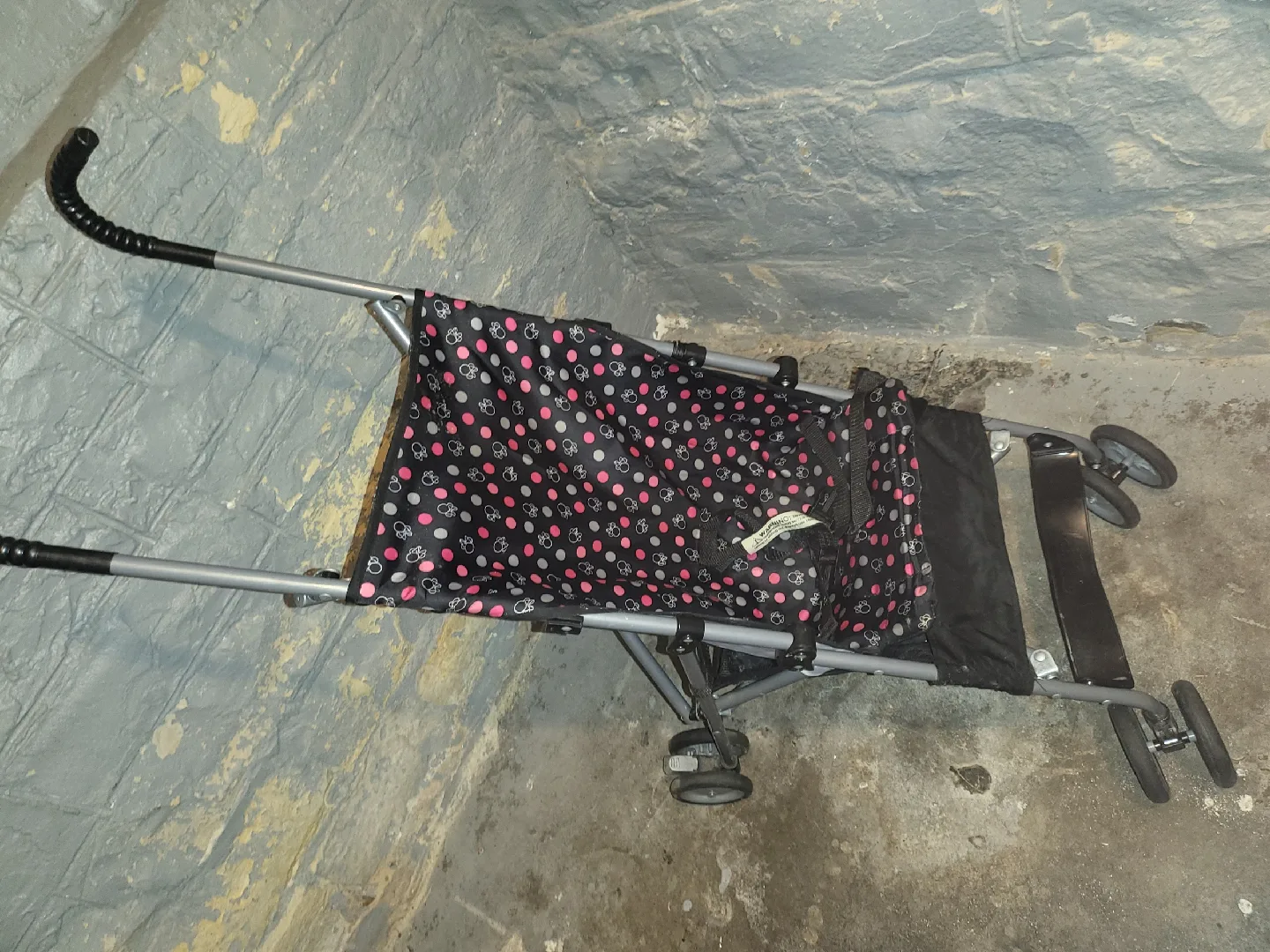 Umbrella Stroller - Pink & Black thumbnail