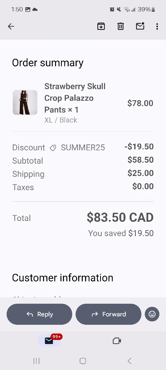 Strawberry Skull Crop Palazzo Pants - XL Black image indicator(3)