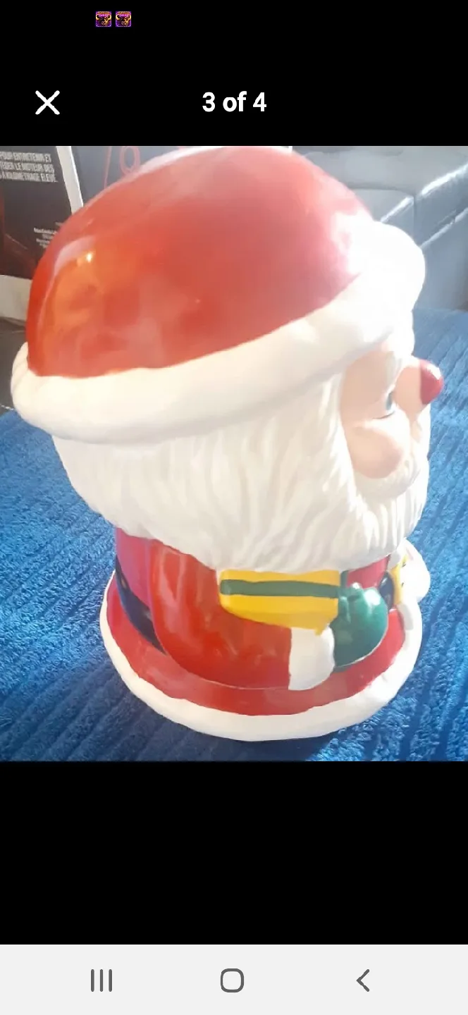 Vintage Santa Claus Cookie Jar. Adds The Spirit Of Christmas. image indicator(3)
