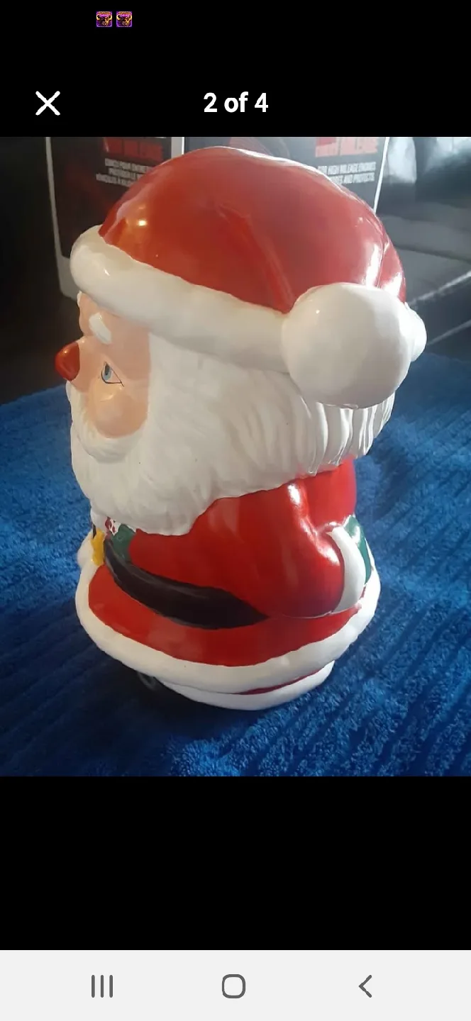 Vintage Santa Claus Cookie Jar. Adds The Spirit Of Christmas. image indicator(4)