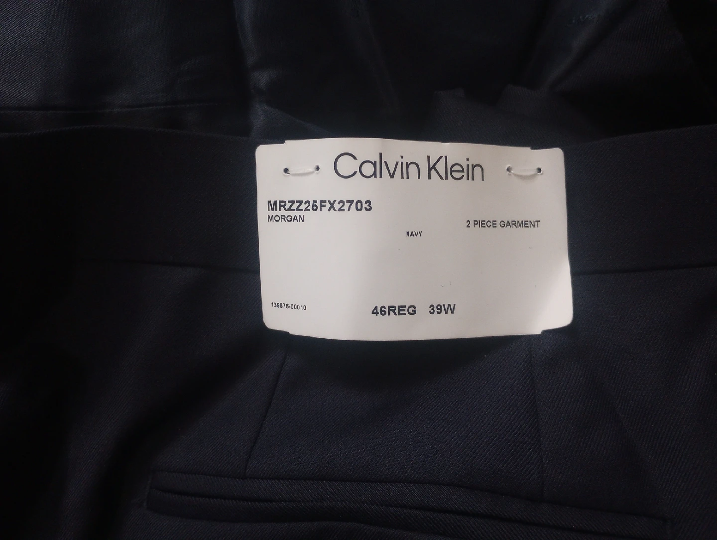 Calvin Klein Morgan Navy Suit 46 Reg 39W - photo 3