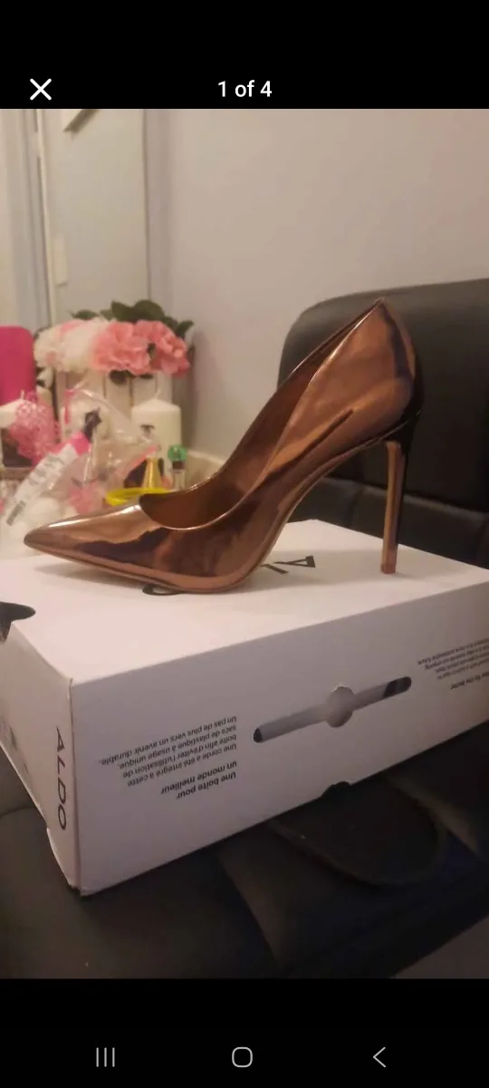 Aldo Stessy 2.0 Metallic Heels women size 10/11 image indicator(2)