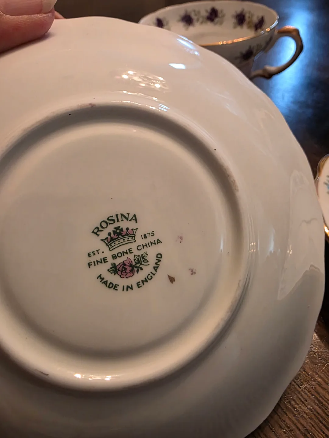 2 Rosina Cups & Saucers image indicator(7)