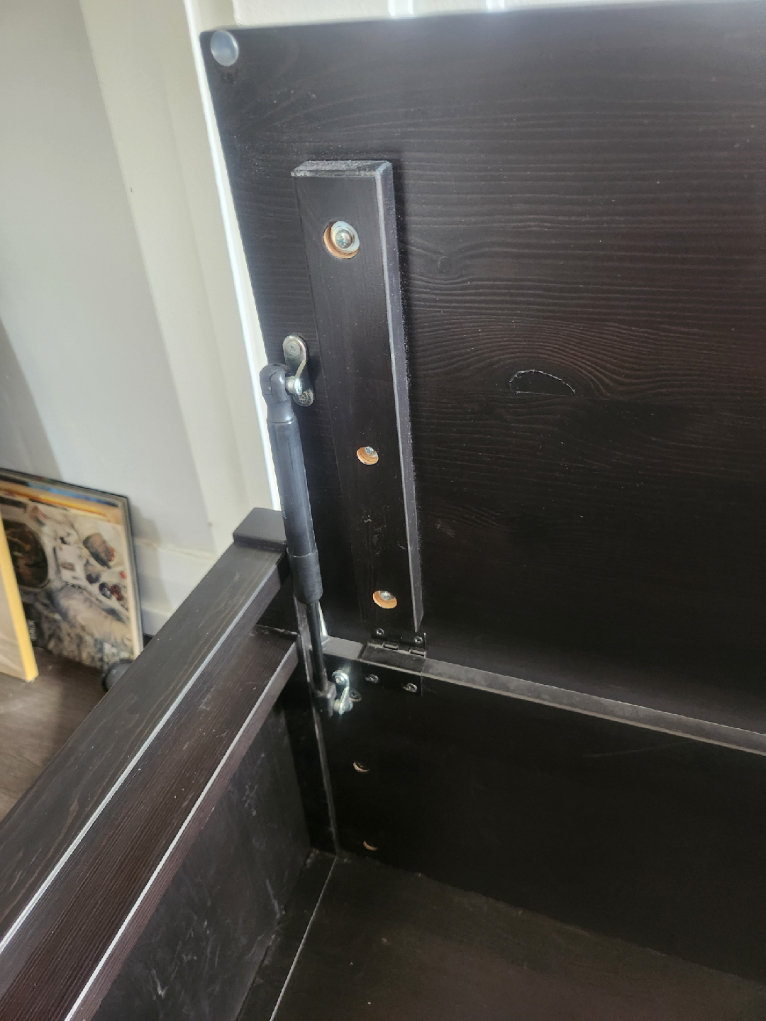 Dark Brown Storage Bench - photo 3