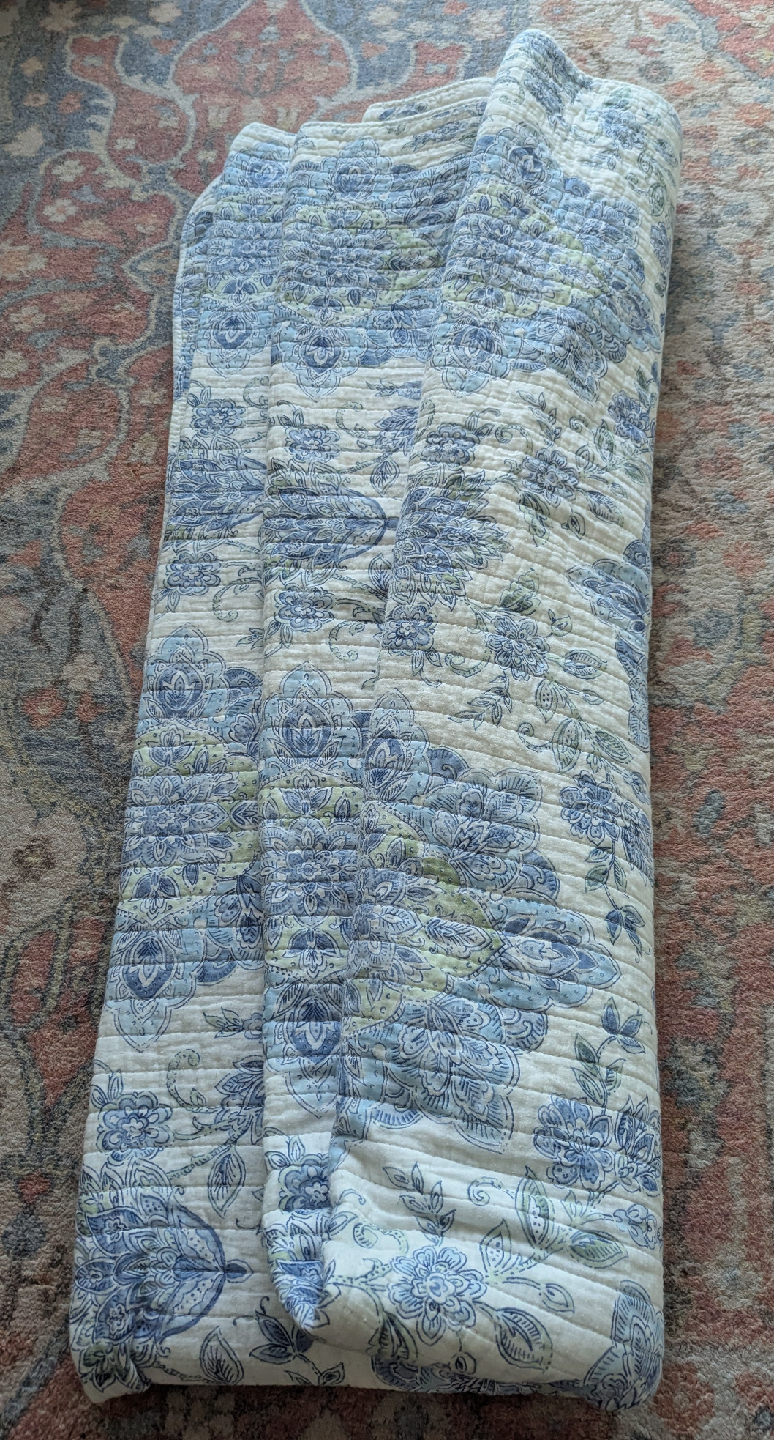Pottery Barn Floral Quilt - Queen Size