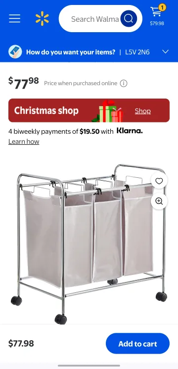 Rolling Laundry Sorter with 3 Removable Bags image indicator(5)