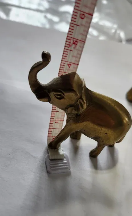 Solid Brass Elephant Figurines (Set of 3) FIRM PRICE image indicator(9)