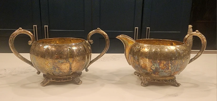 Vintage Creamer & Sugar Bowl Set