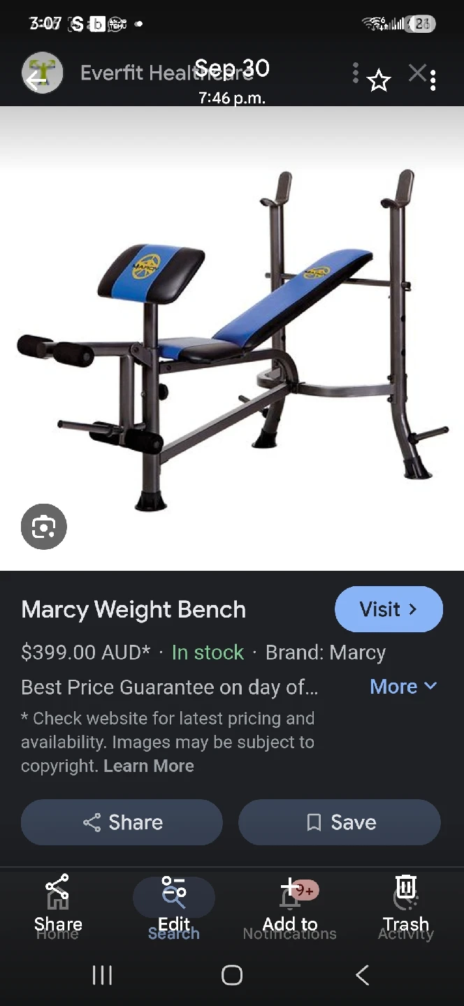 Marcy Weight Bench