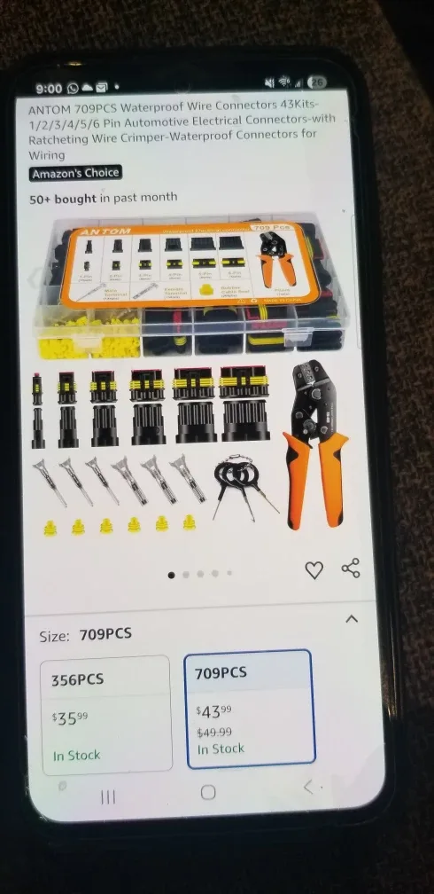 ANTOM 709PCS Waterproof Wire Connectors image indicator(2)