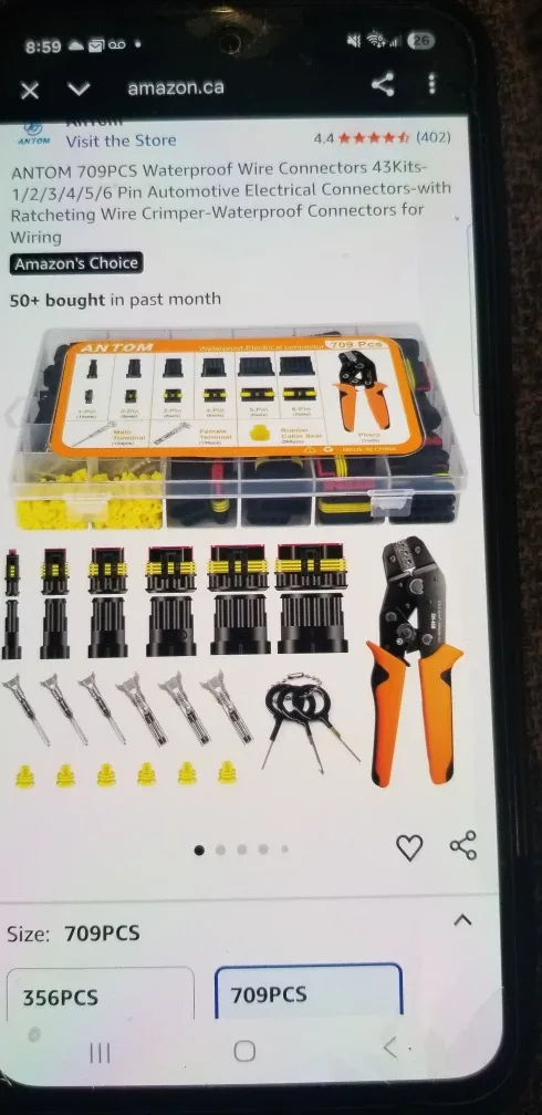 ANTOM 709PCS Waterproof Wire Connectors image indicator(4)